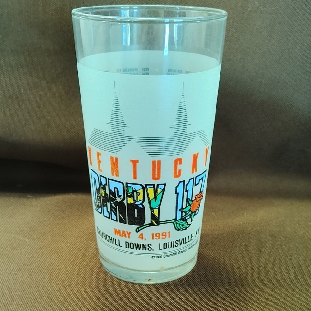 Kentucky Derby Mint Julep Glass 1991 Churchill Downs